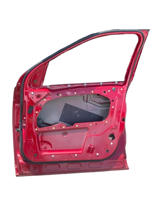 Roverland Parts red Left Front Door shell with inner panel exposed for replacement or repair