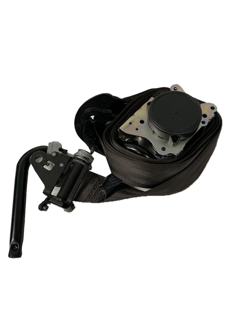 Range Rover Seat Belt retractor assembly with black webbing and mounting bracket Range Rover Parts