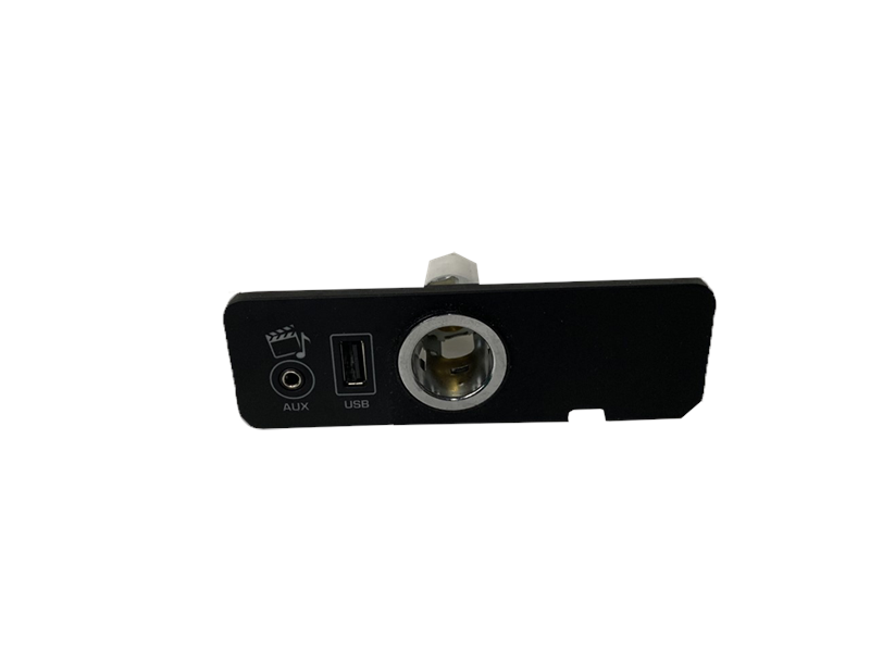 Range Rover Parts Auxiliary Ports panel with AUX, USB, and power socket connections