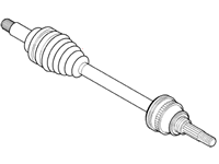 LR2 Parts axle shaft with protective rubber boots for vehicle drivetrain repair