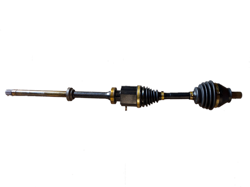 LR2 Parts axle shaft with protective rubber boots and metal construction for vehicle drivetrain