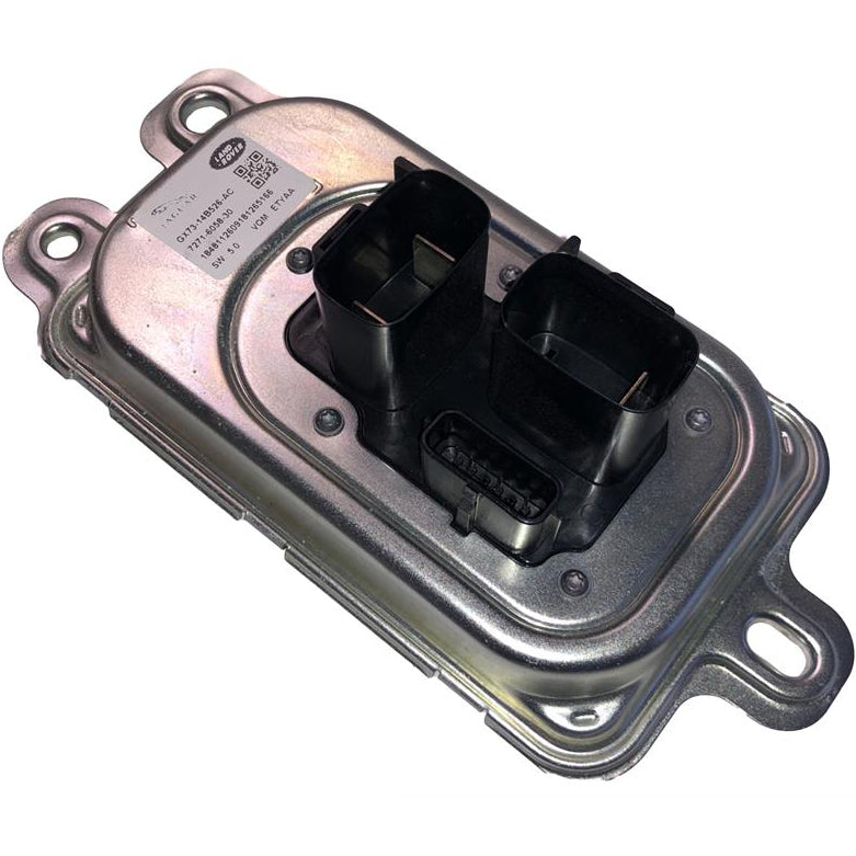 Land Rover Evoque Parts Battery Control module with metal casing and electrical connectors