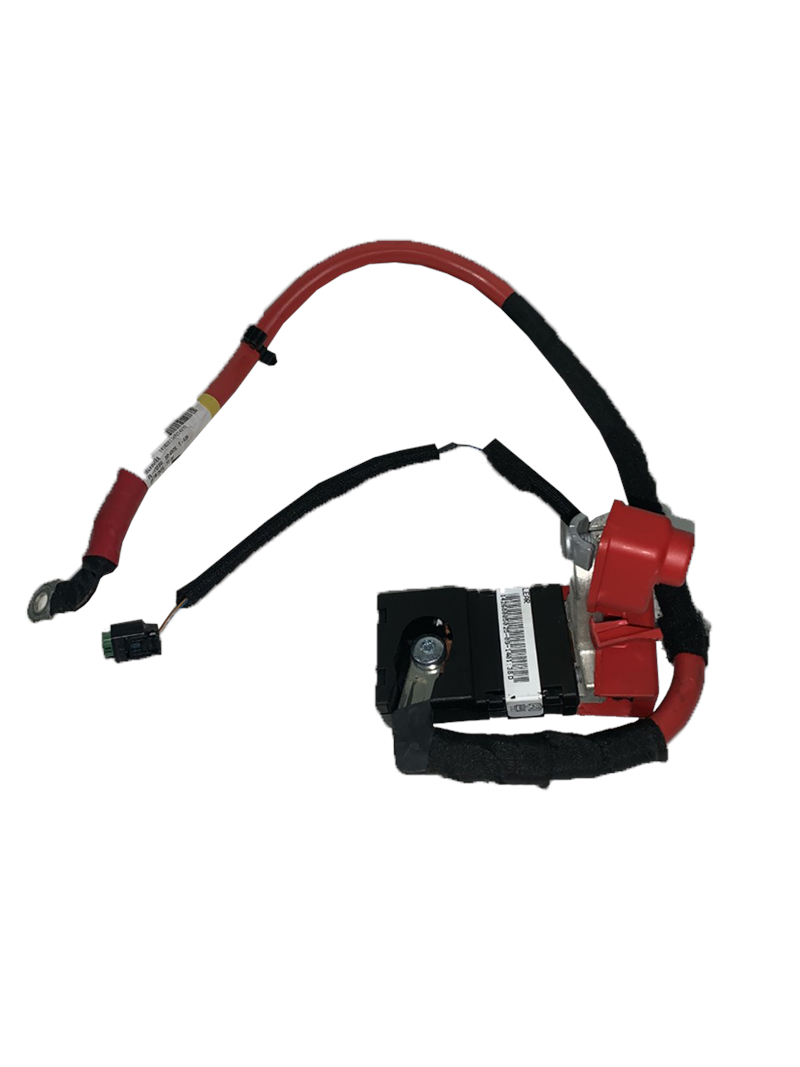 Range Rover Parts Battery Power Cable with red and black insulated wiring for vehicle electrical connection