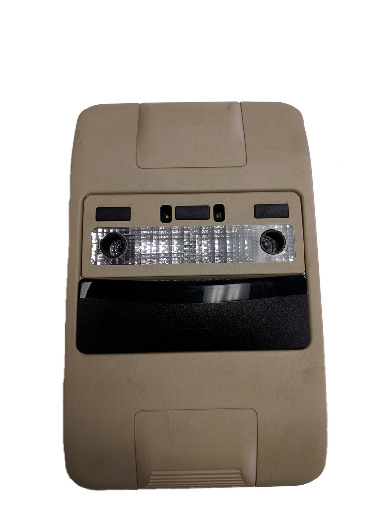 Beige Range Rover Parts Overhead Console with interior lights and control buttons