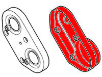 Freelander Parts Belt Cover with mounting holes and detailed design for vehicle engine protection