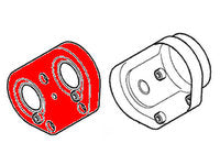 Red and white Freelander Parts belt cover component for vehicle engine protection