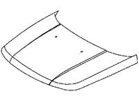 Range Rover parts BKA790050 front hood panel replacement part in black