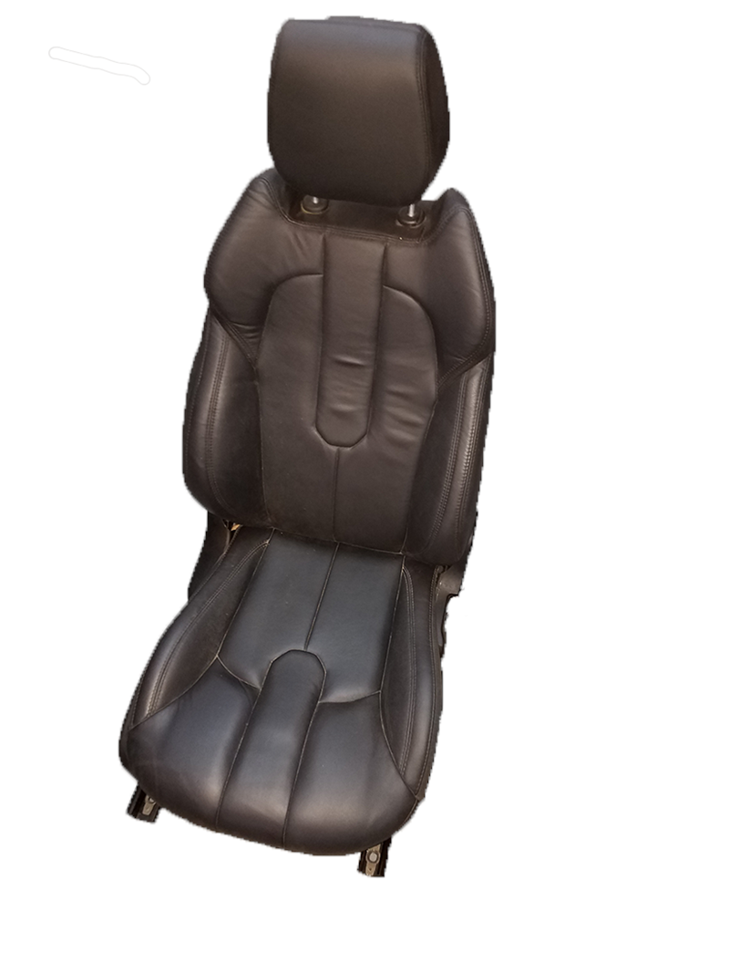Black leather Range Rover Evoque passenger seat replacement part with headrest