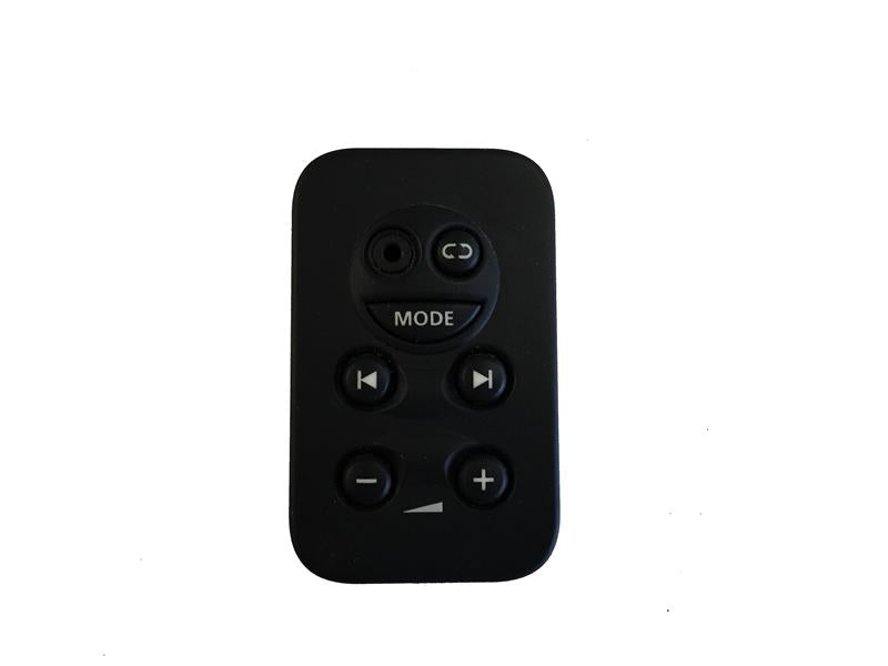 LR2 Parts media socket remote control with mode and volume buttons in black