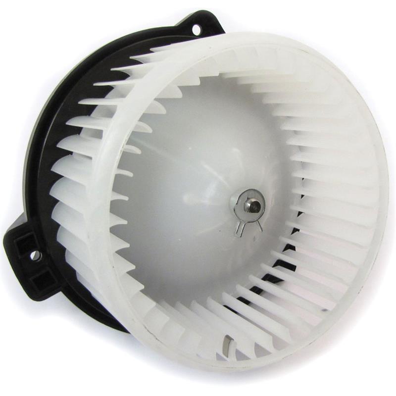 Land Rover LR3 and LR4 Parts blower motor with white fan blades and black housing