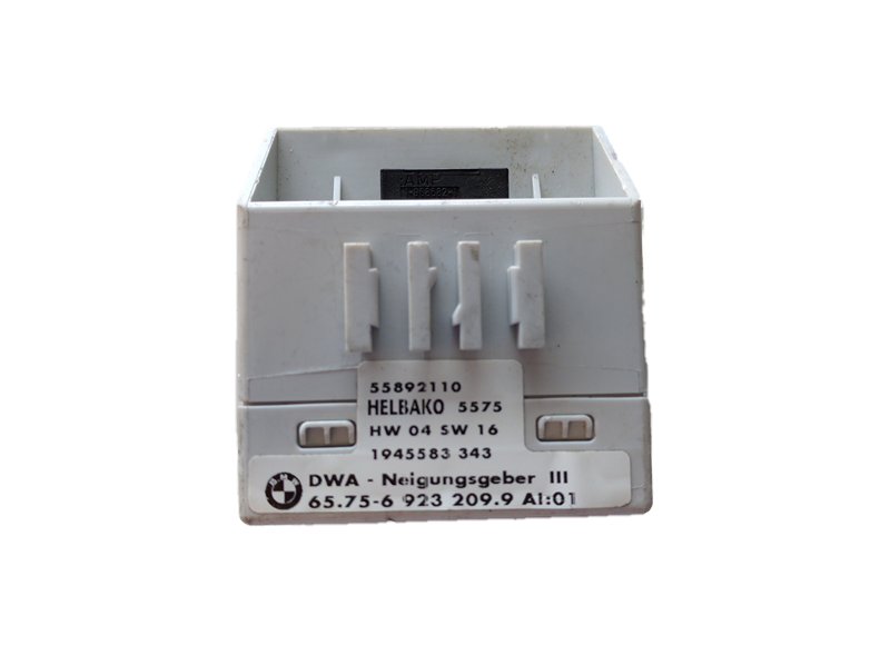 White automotive Angle Tilt Sensor part for Range Rover with connector pins and model details