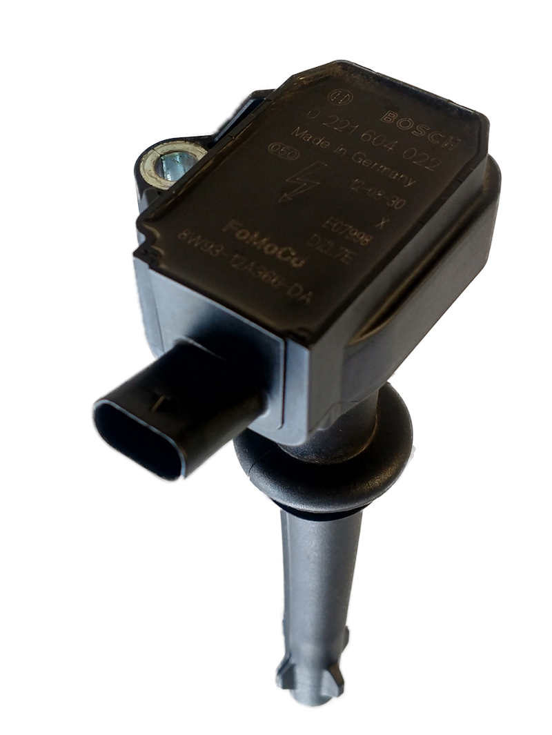 Range Rover ignition coil part black with electrical connector for vehicle ignition system