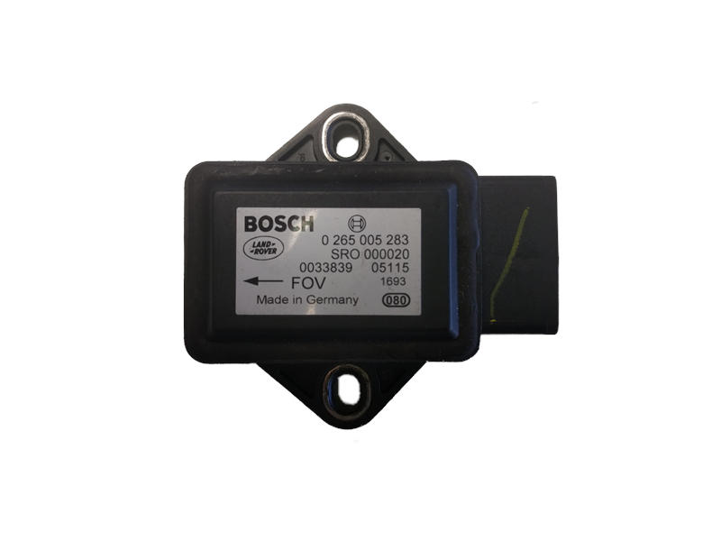 Bosch Range Rover electronic sensor part with mounting holes and connector plug