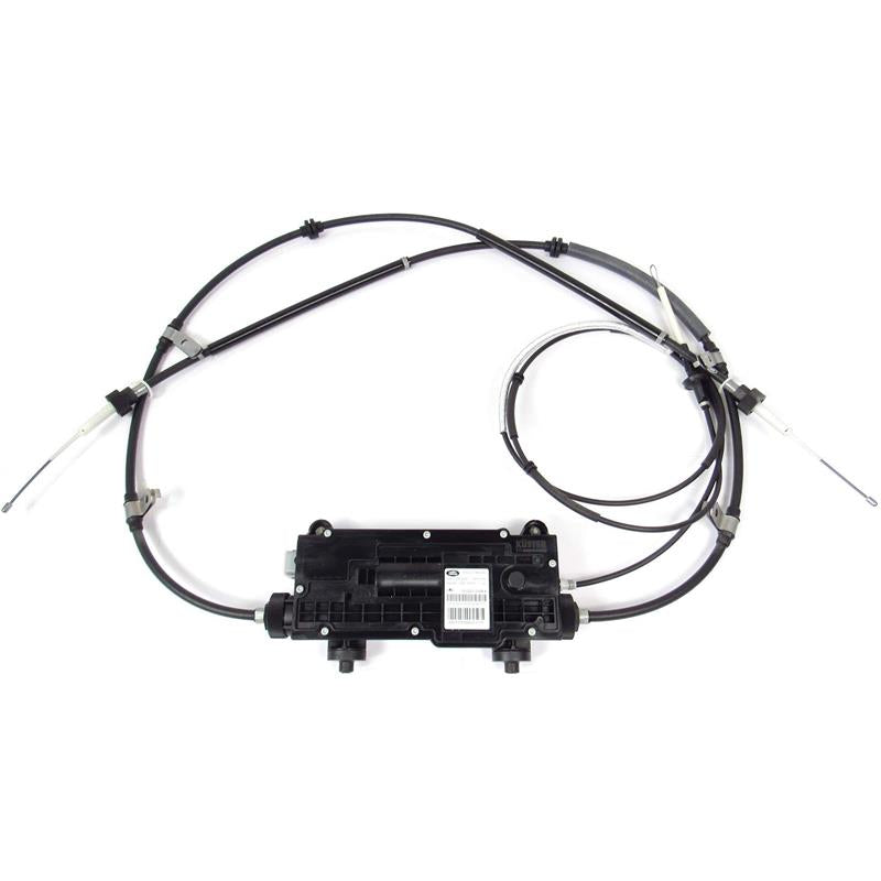 Land Rover LR3 and LR4 Brake Actuator with attached cables for vehicle braking system