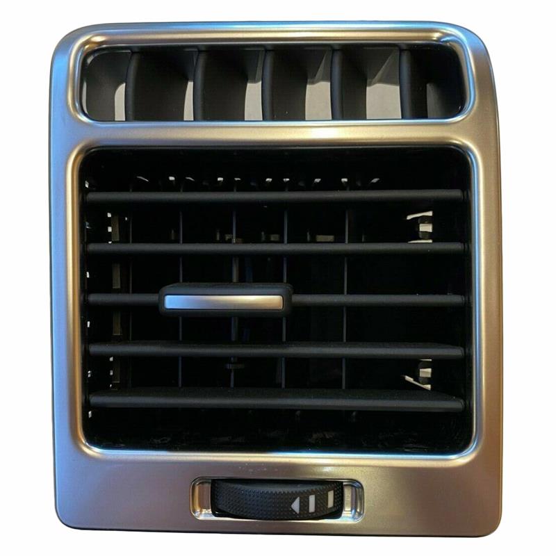 Range Rover Front Left Outer air vent grille replacement part in silver and black