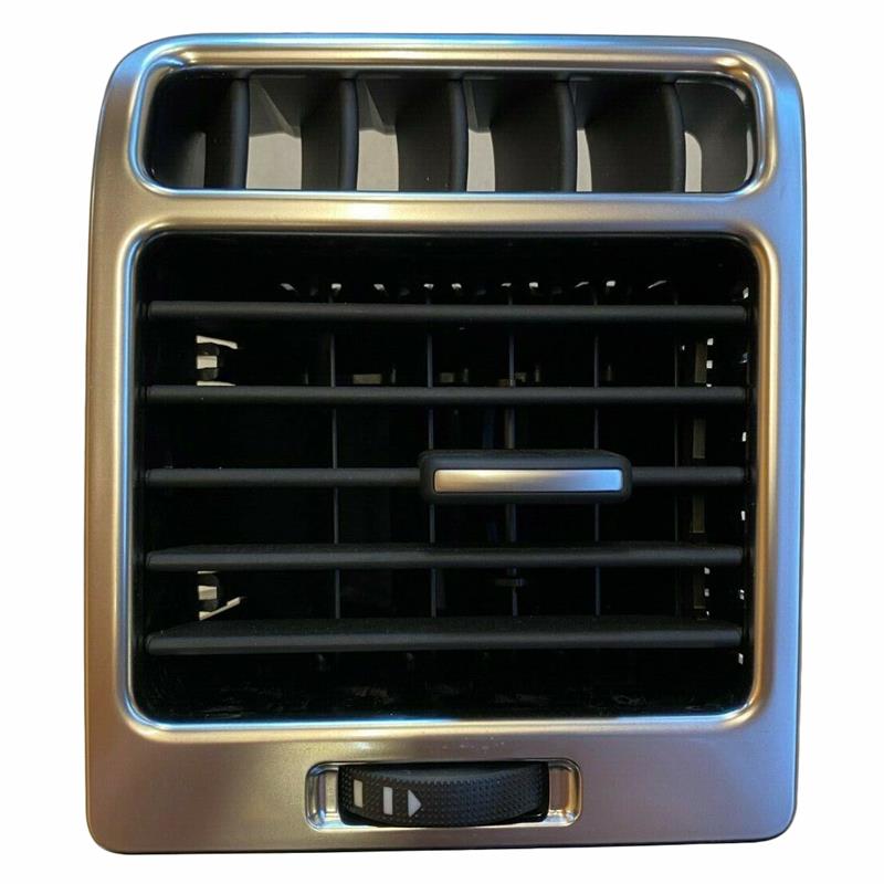 Range Rover Front Right Outer air vent panel with adjustable black louvers and silver frame