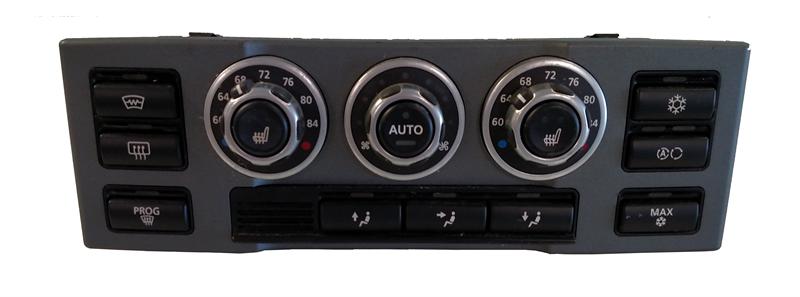Range Rover parts climate control panel with temperature dials and heated seat buttons