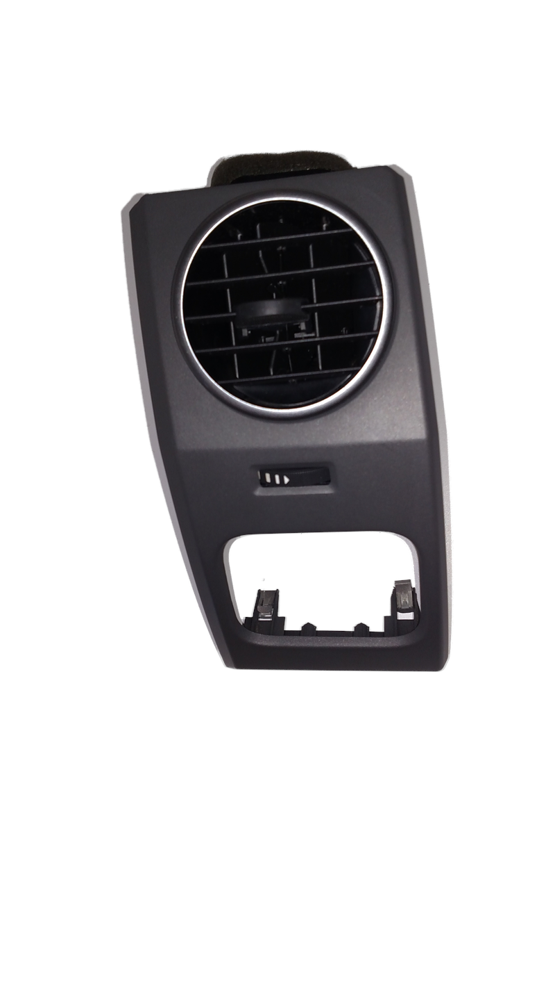 LR3 LR4 Parts black car dashboard air vent with circular grille and adjustment slider