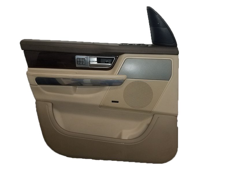 Range Rover door interior panel in beige and brown with handle and speaker for vehicle replacement