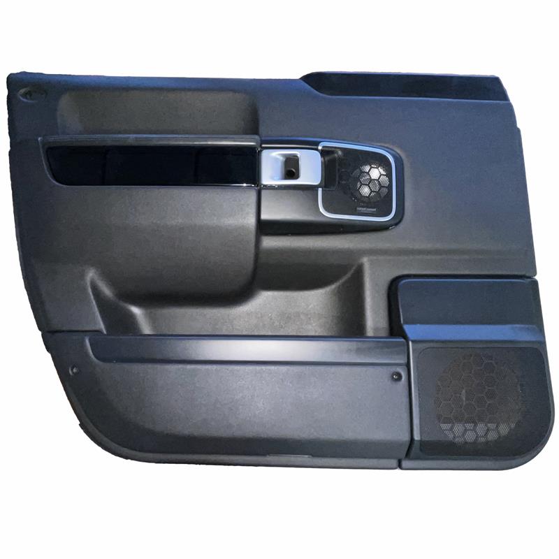 Land Rover Range Rover black interior door panel replacement part with speaker and handle