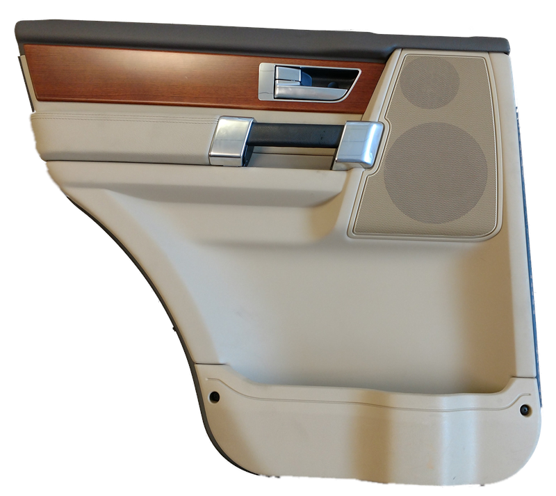 LR4 beige and wood grain interior Door Panel with chrome handle and speaker for LR3 and LR4 parts