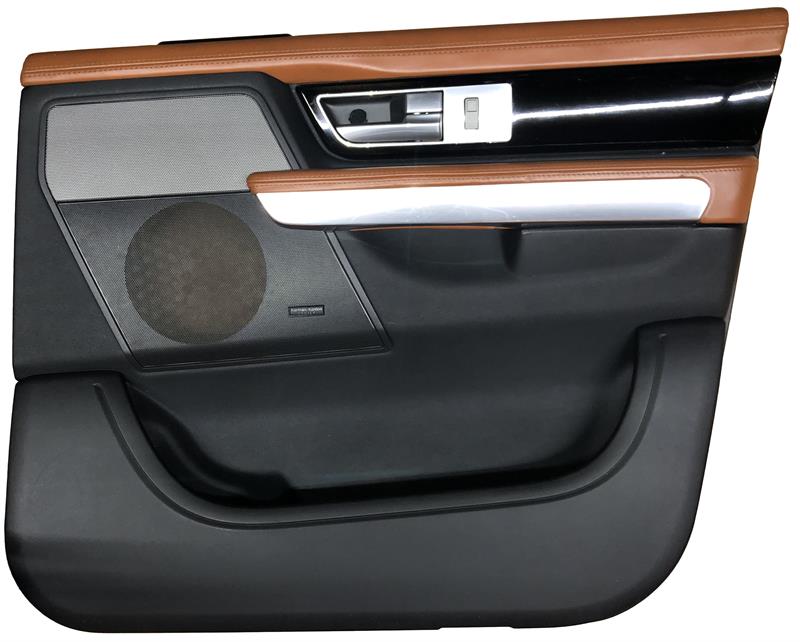 Land Rover Range Rover Parts brown and black interior door trim panel with speaker and handle