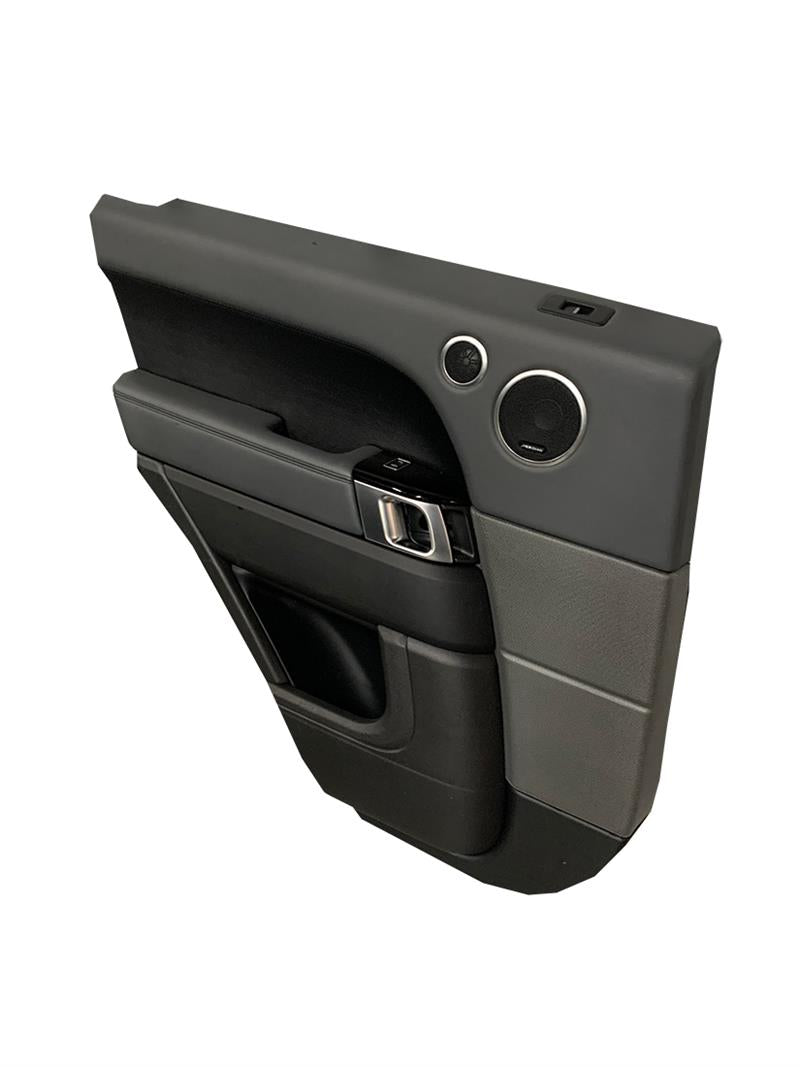 Land Rover Range Rover Trim Panel in black and gray with speaker and door handle
