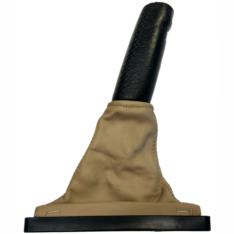 Land Rover Range Rover handbrake handle with beige leather cover and black grip for replacement