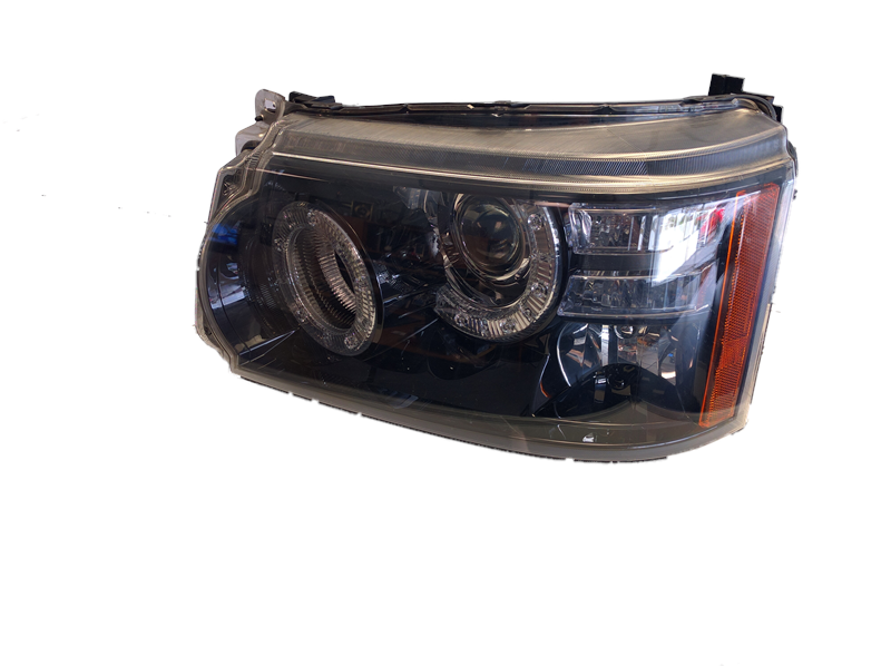 Range Rover headlight with clear lens and reflector assembly for vehicle front lighting