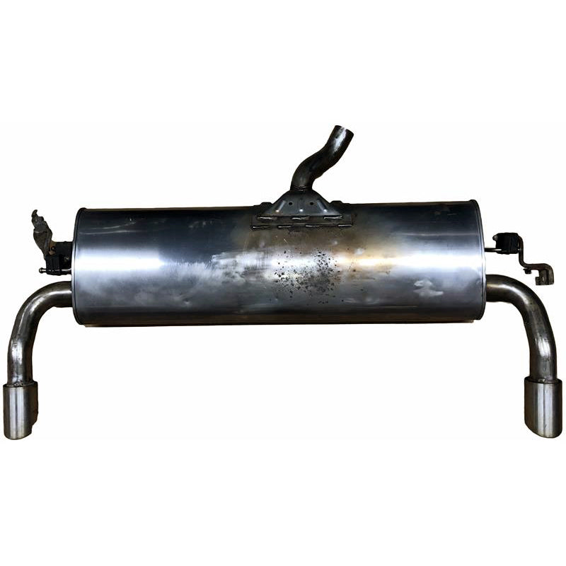 Land Rover Discovery Sport muffler exhaust system part with dual outlet pipes