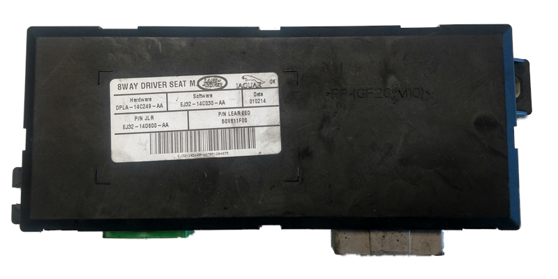 Evoque Parts black 8-way driver seat memory control module with label and connectors