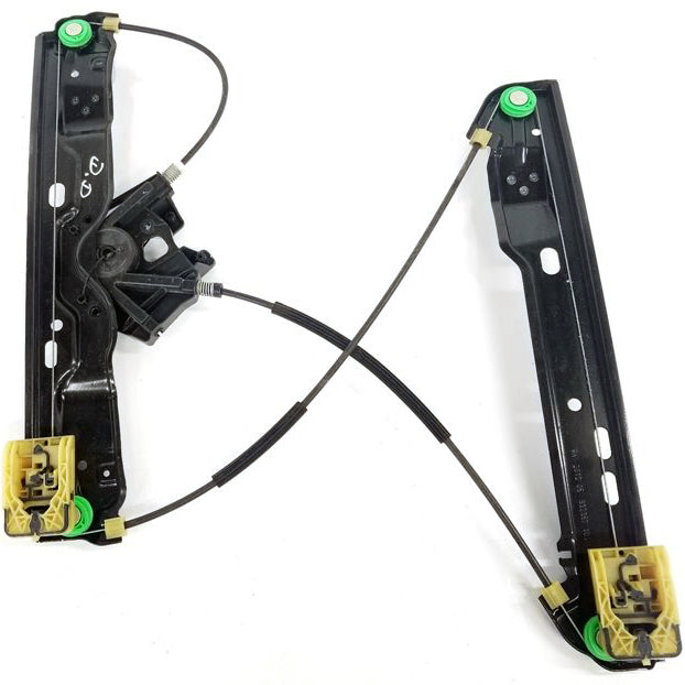 Land Rover Evoque window regulator replacement part with cables and mounting brackets