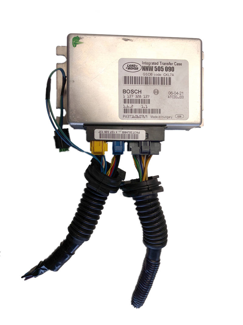 Land Rover LR3 LR4 integrated transfer case control unit with Case Electronic wiring harness