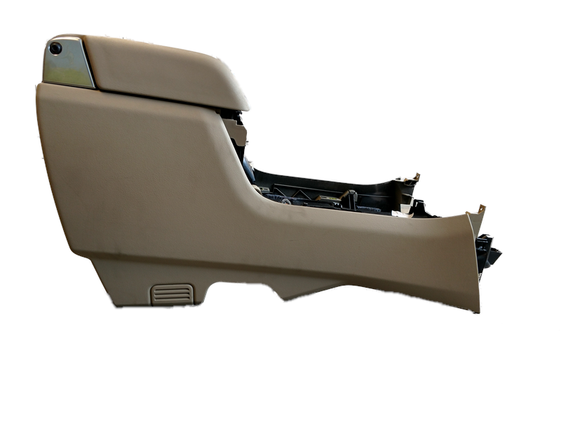 Almond center console for LR3 and LR4 vehicle parts with armrest and storage compartment