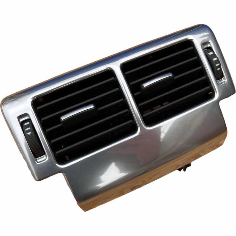 Range Rover parts center console air vent with adjustable black louvers and chrome frame