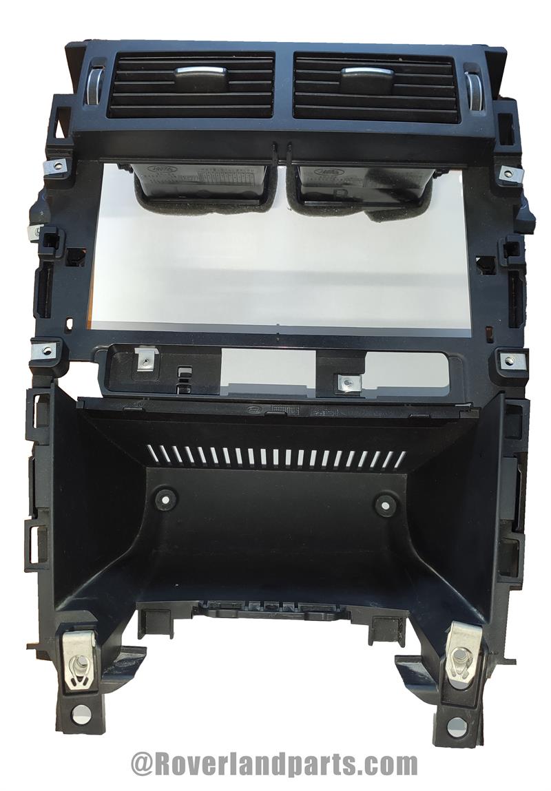 Land Rover Discovery Sport Parts Center Dash Trim in black with air vents and compartment