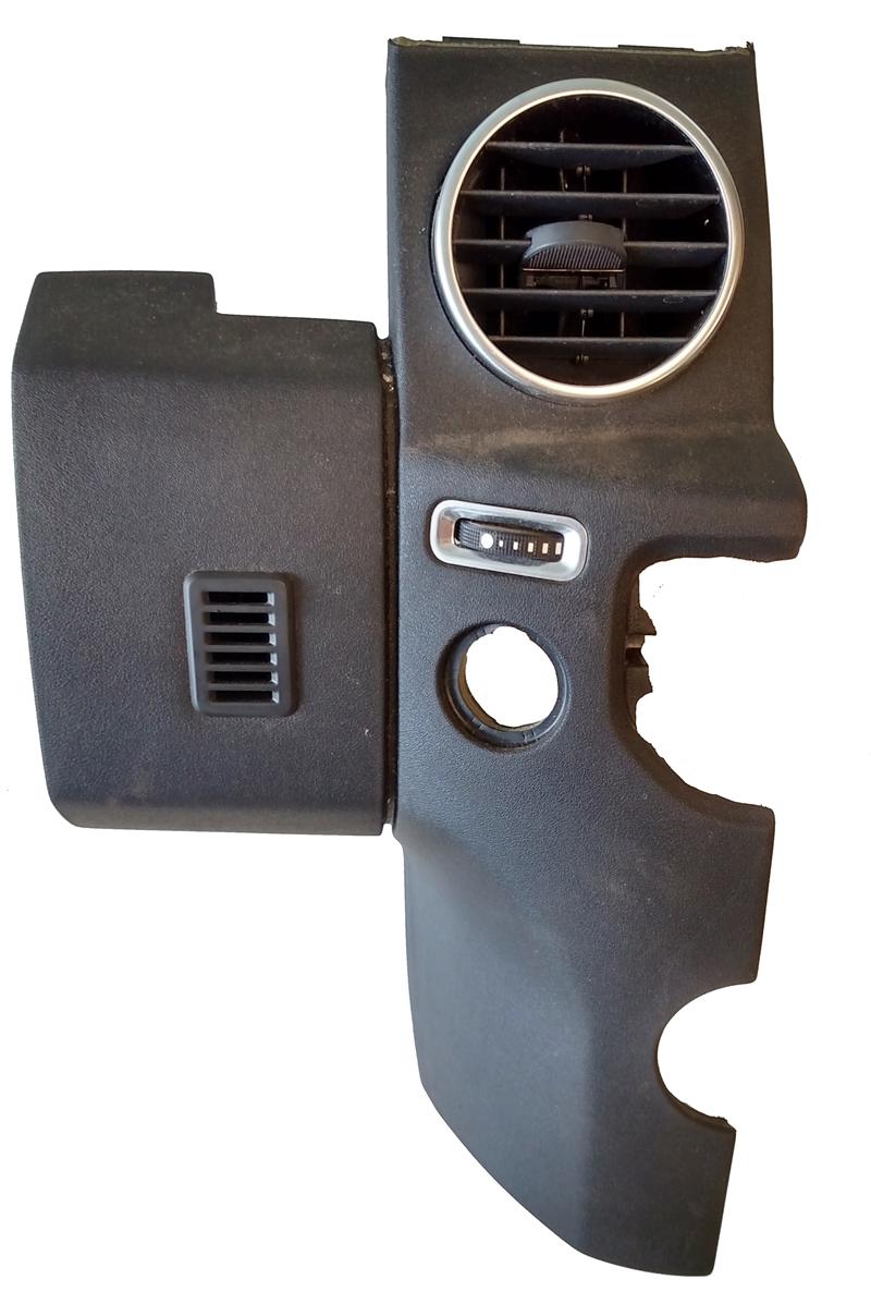LR3 and LR4 parts black dashboard vent panel with circular center air vent grille