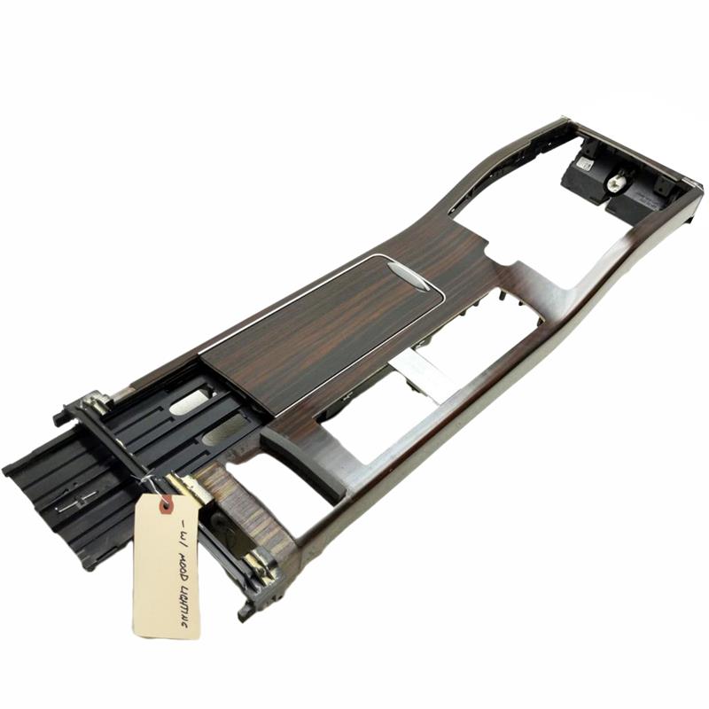Land Rover Range Rover Console Trim Panel with wood finish and integrated compartment cover