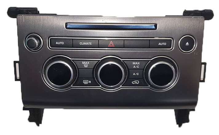 Range Rover Parts Control Panel with climate and air conditioning buttons in black finish