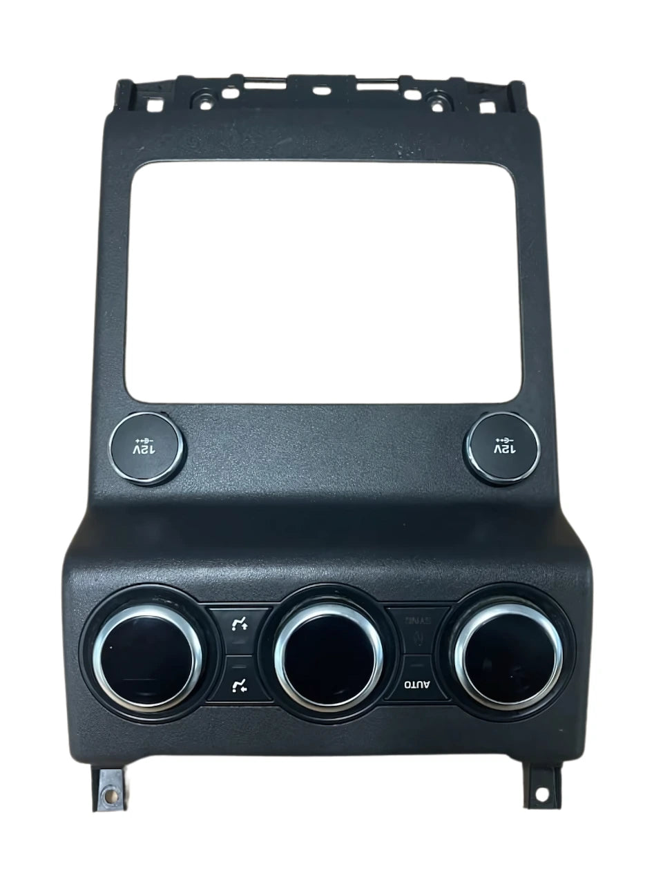 Roverland Parts Control Panel with three circular dials and two 12V sockets in black