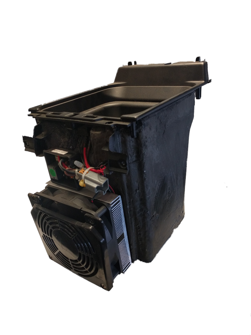 Range Rover Parts Cool Box with built-in fan and wiring for vehicle cooling system