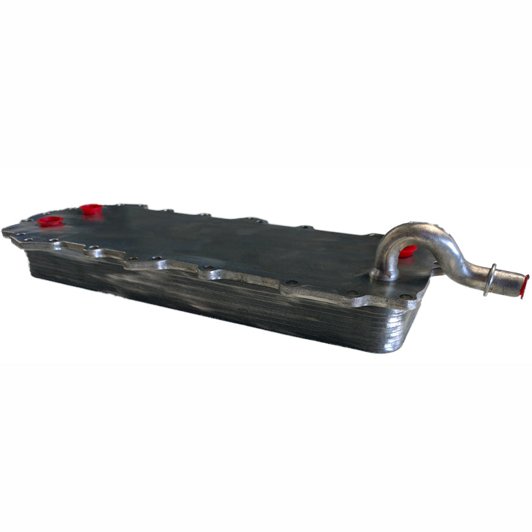 Land Rover Range Rover cooler part with metal body and fluid inlet for engine cooling system