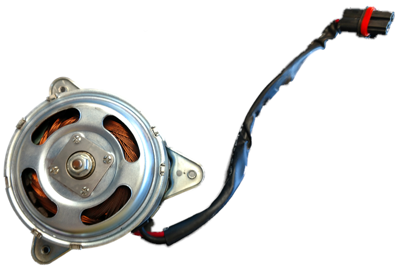 LR2 parts motor with wiring connector designed for cooling system applications