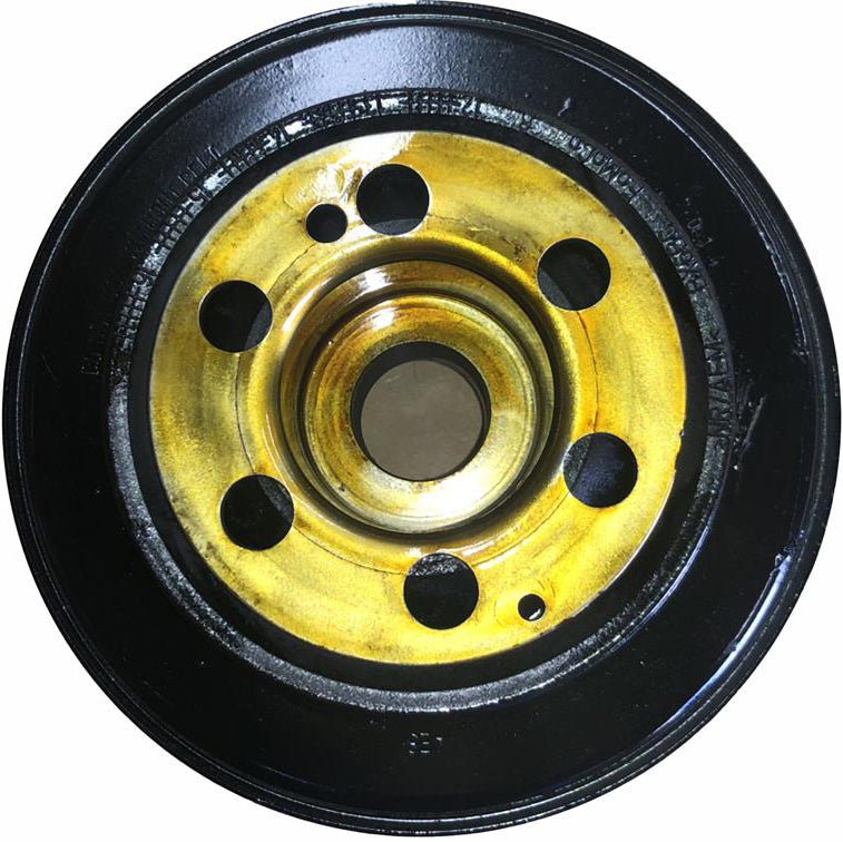 Land Rover Discovery Sport Parts Crankshaft Pulley with black and gold metal finish