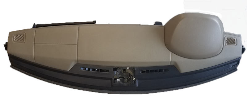 LR3 and LR4 Parts dashboard panel in beige and black for vehicle interior replacement