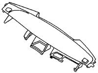 LR3 Dashboard Panel replacement part for off-road vehicle interior repair