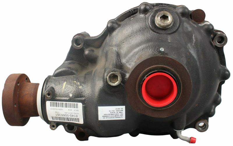 Range Rover Differential Assembly part in metal housing with red protective cap and mounting points