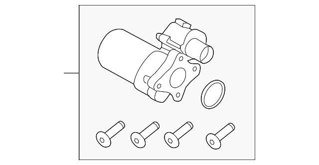 Land Rover Range Rover Parts Differential Locking Motor with mounting screws and gasket