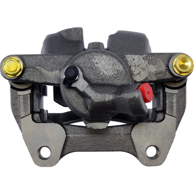 Land Rover LR3 LR4 Parts Disc Brake Caliper front view with mounting bolts and fluid inlet