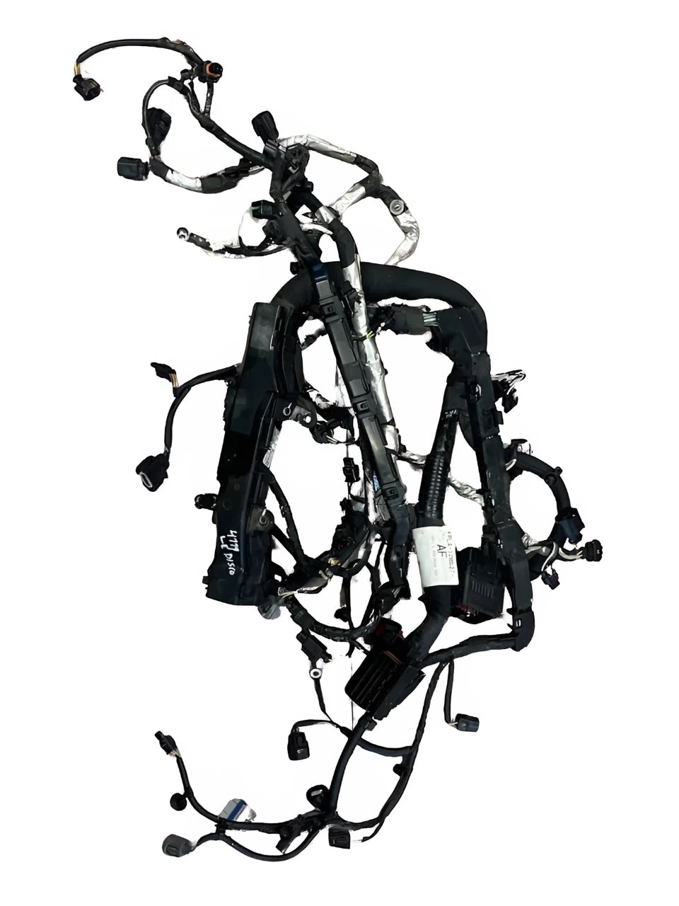 Discovery Engine Wiring Harness by Roverland Parts with multiple connectors and protective coverings